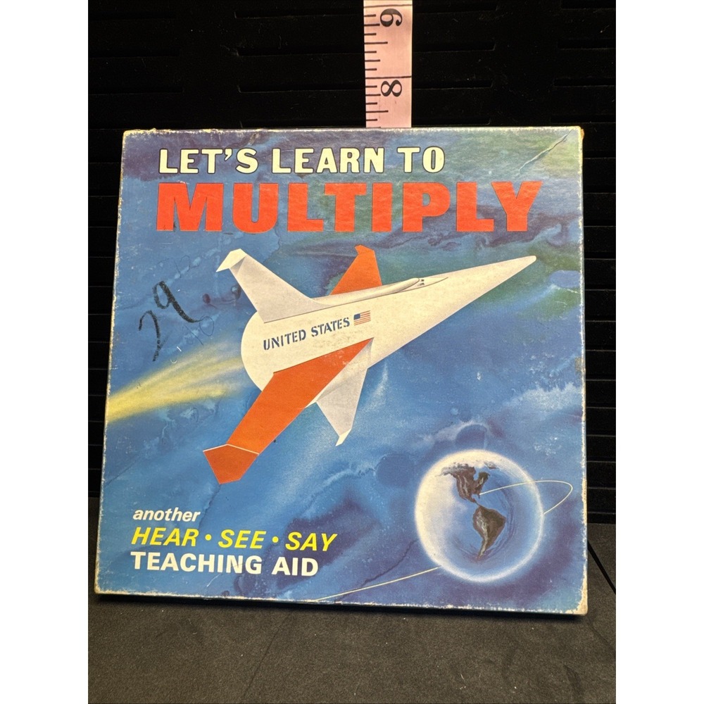 LET'S LEARN to MULTIPLY ~‎ Vintage Record Boxed Set  Not Tested